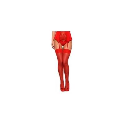 Obsessive чорапи S800 червени - bordó L - XL (P17098)
