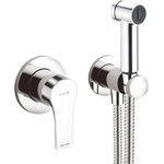 Kludi Zenta SL - Едноръкохватков смесител за вграждане с хигиенен душ (биде), хром 489980565 (489980565)