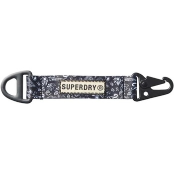 SUPERDRY GWP Vintage Keychain - Silver (Black Paisley Print)