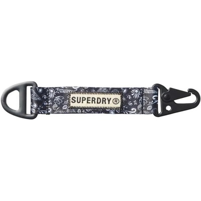 SUPERDRY GWP Vintage Keychain - Silver (Black Paisley Print)