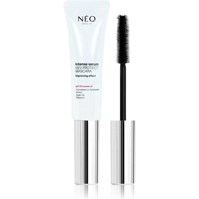 NEO MAKE UP Intense Serum HEV Protect Mascara řasenka pro objem a zahuštění řas Black 9 ml