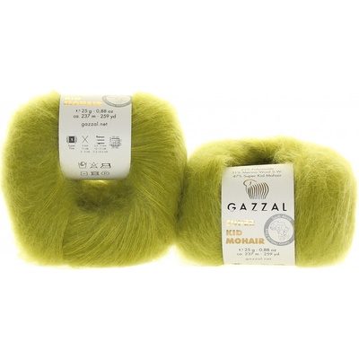 Gazzal Super Kid Mohair 64422 zelené jablko