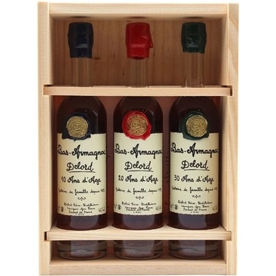 Armagnac-Delord 10 20 30 Ans 40% 3 x 0,2 l (set)