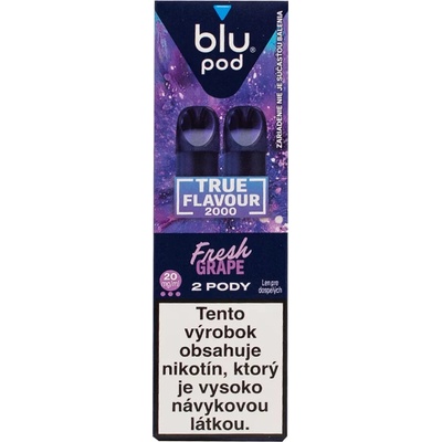 Blu Bar Pod cartridge Fresh Grape 2 x 2 ml 20 mg
