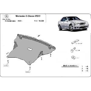 Scut Motor - Румъния Метална кора под двигател mercedes c (w203) от 2000 до 2003 (73875)