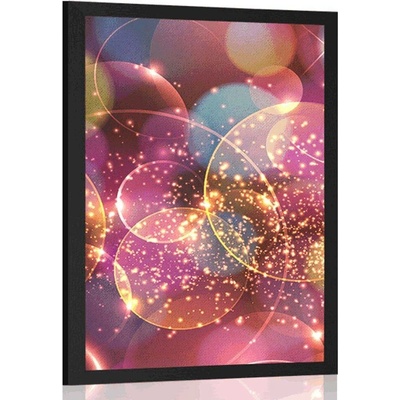 Plakát třpytivá abstrakce - 20x30 silver