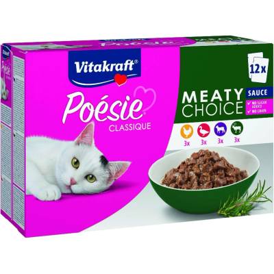 Poésie Classique kuře kachna ovce zvěřina v omáčce 12 x 85 g