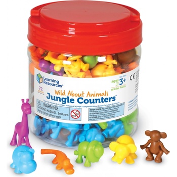 Learning Resources Zvířátka z džungle 72 kusů