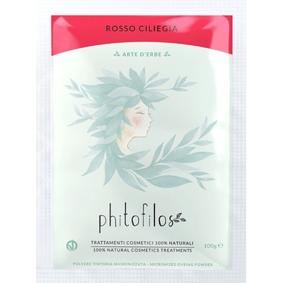 Phitofilos Zmes na farbenie vlasov čerešňovo červená 100 g