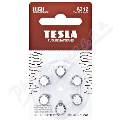TESLA BATTERIES A312 Hearing aid PR41 6 ks