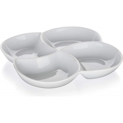 Banquet miska porcelán servírovací dělená 26,5x26,5 cm BIANCA – Zboží Dáma