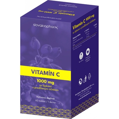 Slovakiapharm Vitamín C 1000 mg so šípkami 60 kapsúl