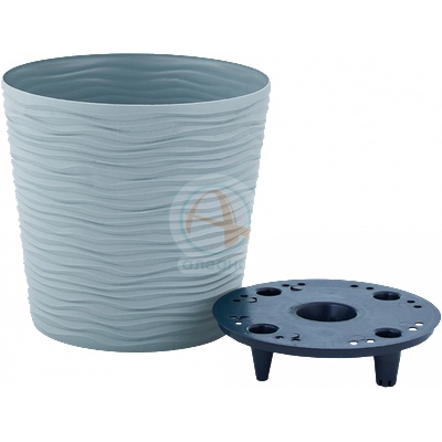 HORECANO Саксия Фюжън ниска с дренаж d23, 5/22см. микс цветове (115089)