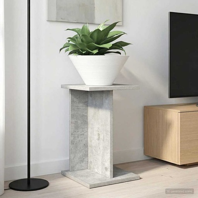 vidaXL Стойка за растения 2 бр. Бетонно сиво 25 x 25, 5 x 40, 5 см (899681)