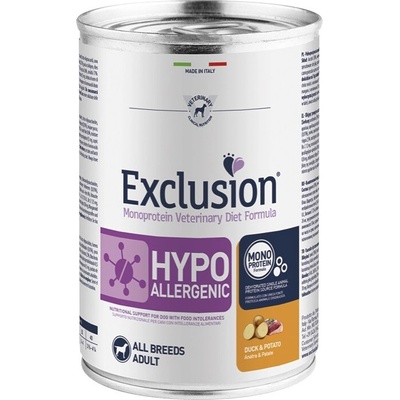 Exclusion Monoprotein Vet Diet Hypoallergenic All Breeds kachna brambory 400 g
