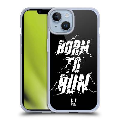 Silikonový obal na mobil Apple iPhone 14 - HEAD CASE - Zrozen k běhu (Gumový kryt, pouzdro pro mobil Apple iPhone 14 - Born to run)