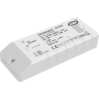 EVN SLK24018 napájecí zdroj pro LED konstantní napětí 18 W 24 V/DC bez možnosti stmívání 1 ks