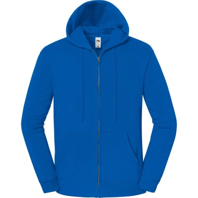 Fruit of the Loom mikina Iconic Premium Hooded Sweat Jacket royal blue