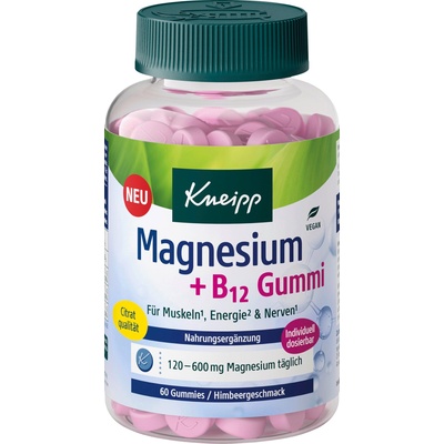 Kneipp Магнезий + b12 желирани таблетки - 60 гумени бонбони