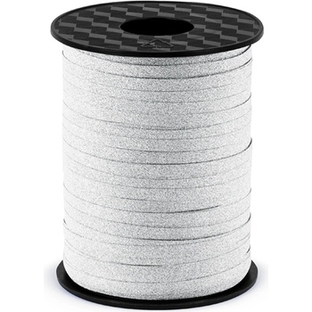 PartyDeco Сребриста лента за балони - 225 м