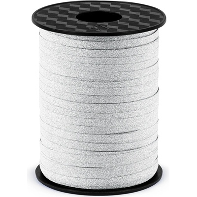 PartyDeco Сребриста лента за балони - 225 м