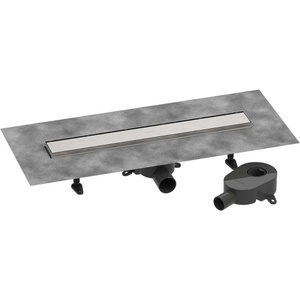 Hansgrohe RainDrain Go - Линеен сифон, 60 cm, с двулицев решетъчен капак, четкана неръждаема стомана 56271800 (56271800)