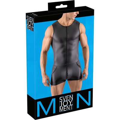 Svenjoyment - безръкавен, къс мъжки гащеризон (черен) - M