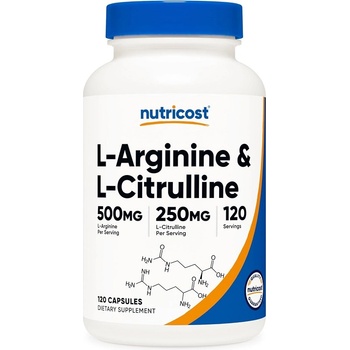 Nutricost L-Arginine+L-Citrulline Complex, 120 Capsules