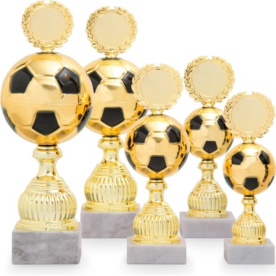 Pohár FOTBAL výška 26 cm zlatý černý