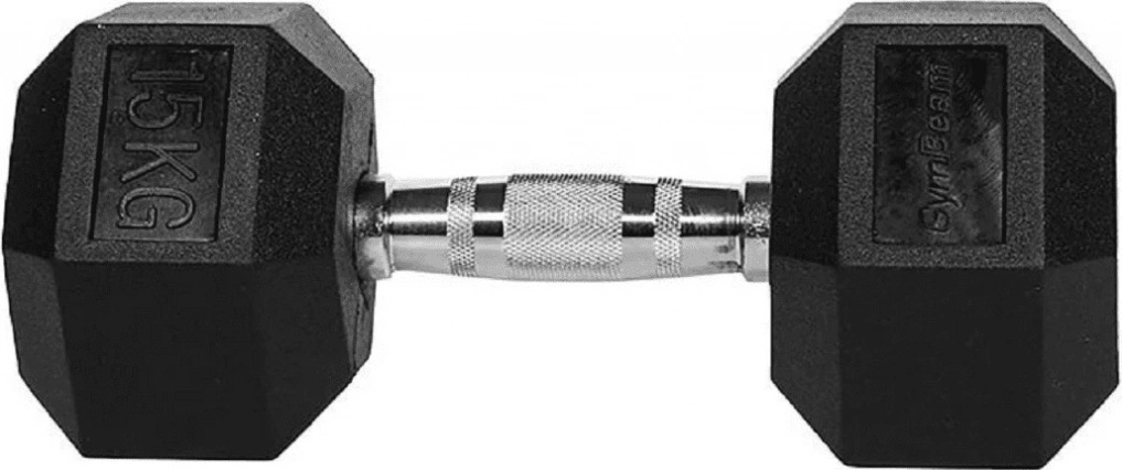 GymBeam Jednoručka Hexagonal 15 kg