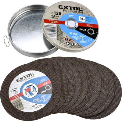 EXTOL Kotouč řezný 125x 1,0mm na kov/nerez 10ks