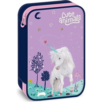 Ars Una Ученически несесер с един цип на две нива Ars Una Unicorn (5448)