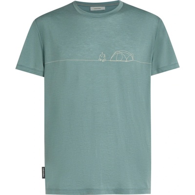 Icebreaker Men Merino Core SS Tee Single Line Camp Blue Ash