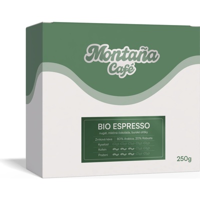 Café Montaña Bio espresso mletá French press 250 g