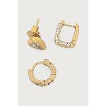 Guess комплект обици дамски от неръждаема стомана CRYSTAL LOVE 3 броя (JUBS06.055JW)