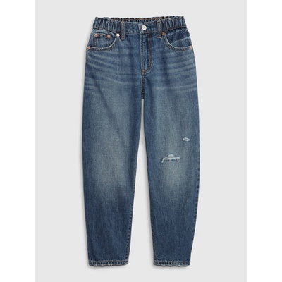 GAP Dětské džíny high rise barrel Modrá