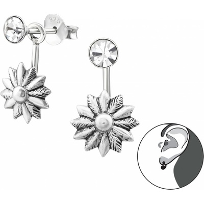 All4Silver obojstranné strieborné náušnice M31363-A4S