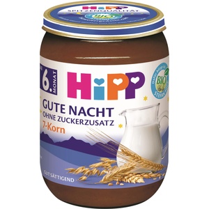 Hipp Био млечна каша Hipp Лека нощ - 7 зърна, 190 g (5516) - baby