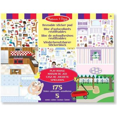 Melissa & Doug blok s adhezními samolepkami dům