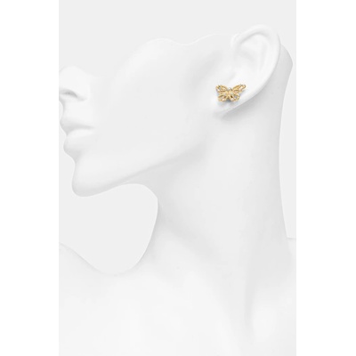 Guess Женски обици от неръждаема стомана BORBOLETA (JUBE06.123JW)