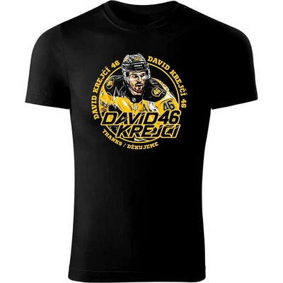 Pánské tričko David Krejčí #46 Exclusive Collection Boston Bruins