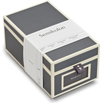 Semikolon Die Kante кутия за визитки, тъмносива (370085)