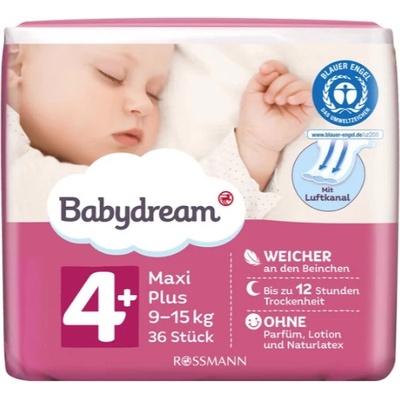 BABYDREAM Maxi Plus 4+ 9-15 kg 36 ks