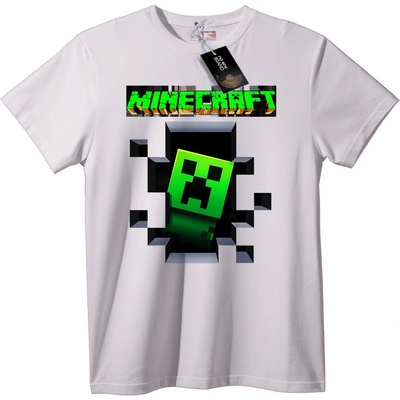 NOONEBRAND Тениска Крийпър от Minecraft - M, Black
