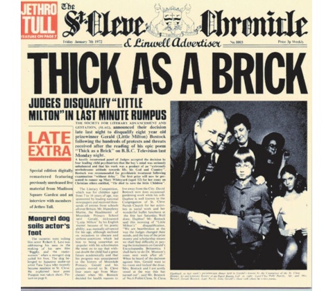 JETHRO TULL: THICK AS A BRICK CD