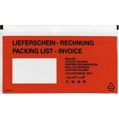 Vrecká na sprievodky Herlitz DL 110x220mm 100ks