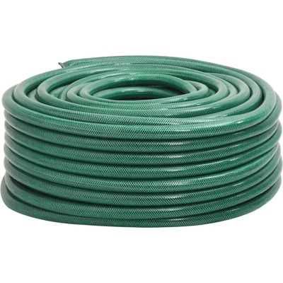 vidaXL Градински маркуч зелен 1" 100 м PVC (154392)