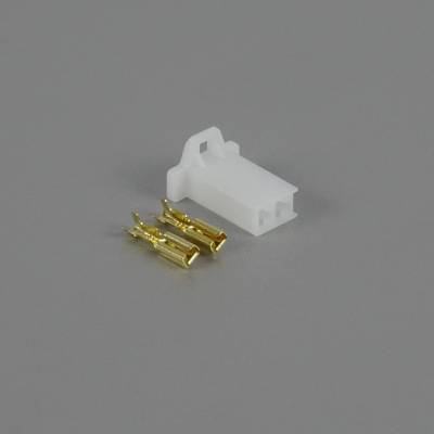 Sada konektoru Faston 2.8 mm, 2 póly, bílá - zásuvka (samice)
