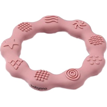 Image 1 of Babyono Силиконова гризалка-пръстен Babyono - Розова (5901435412305)
