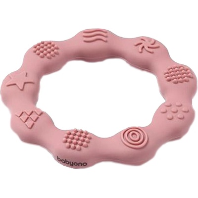 Babyono Силиконова гризалка-пръстен Babyono - Розова (5901435412305)